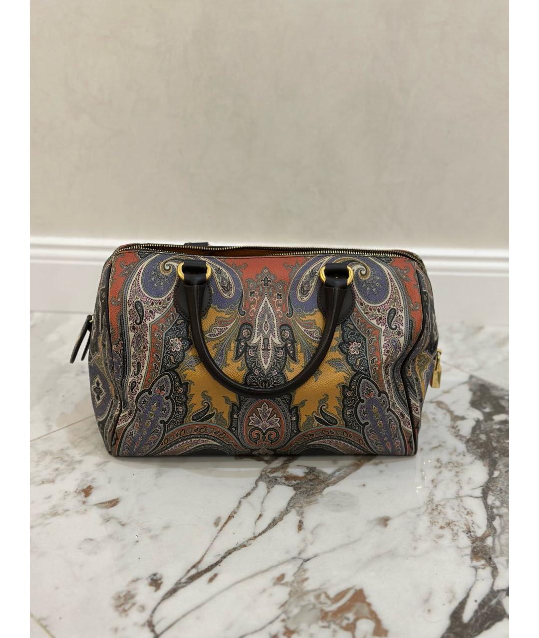 ETRO Мульти кожаная сумка с короткими ручками, фото 4