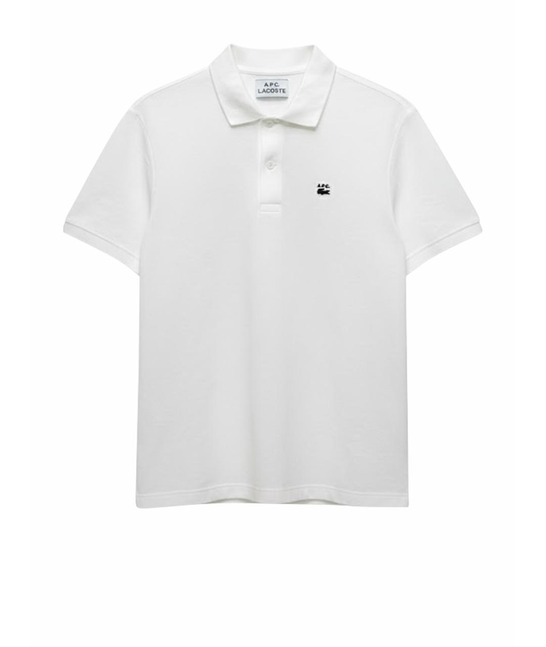 A.P.C. Белое хлопковое поло с коротким рукавом, фото 1
