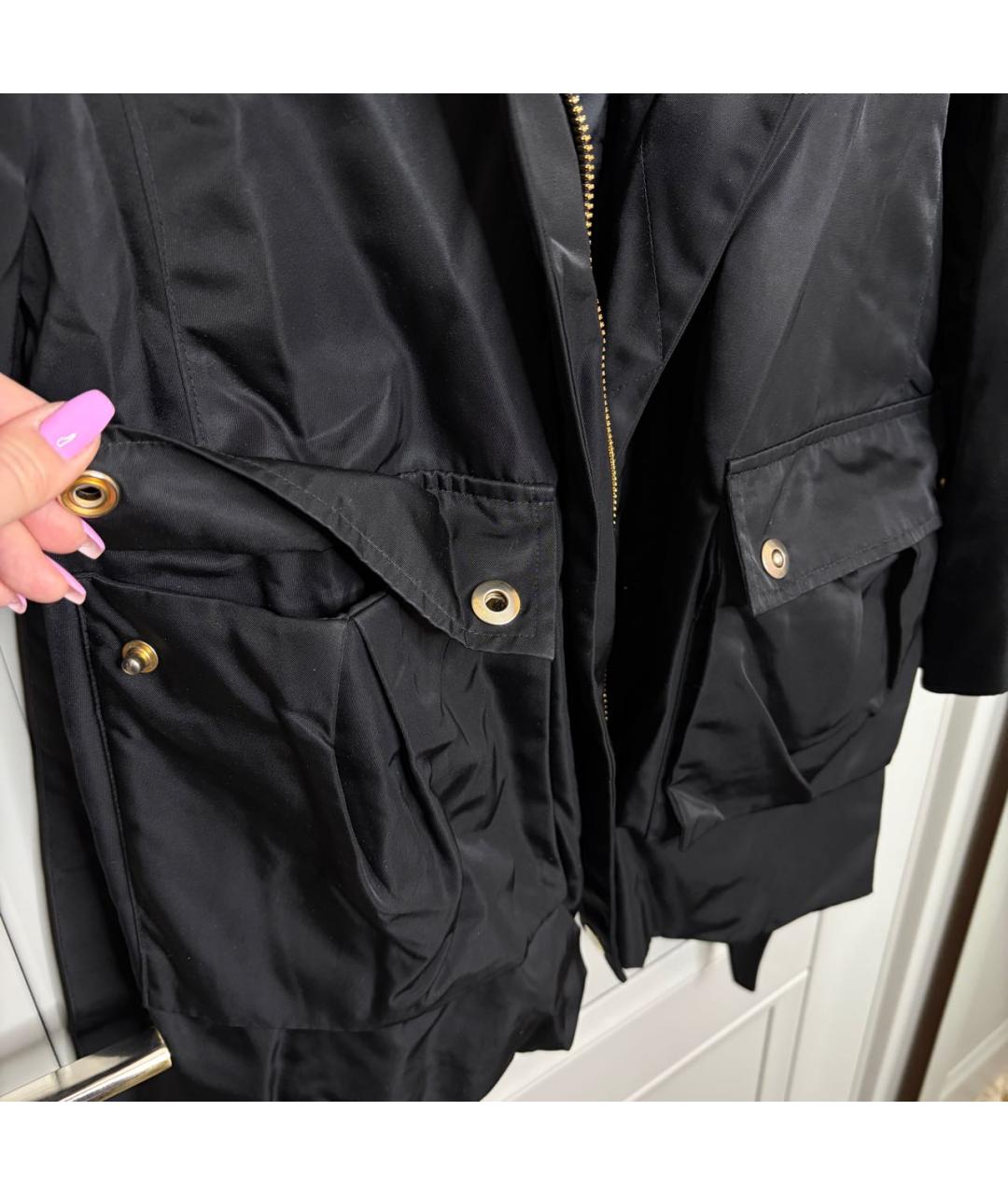 BARBARA BUI Черная полиамидовая куртка, фото 7