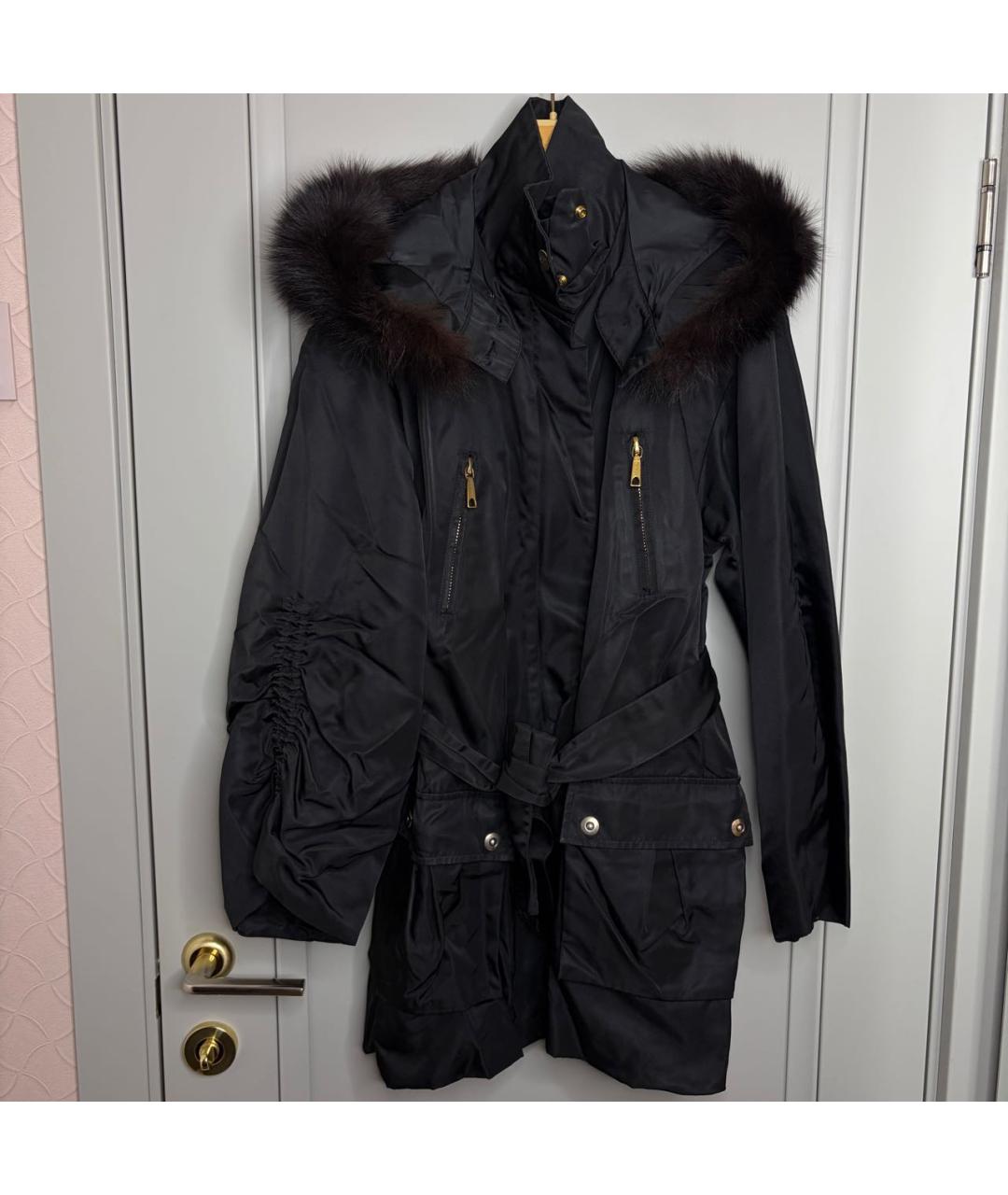 BARBARA BUI Черная полиамидовая куртка, фото 8