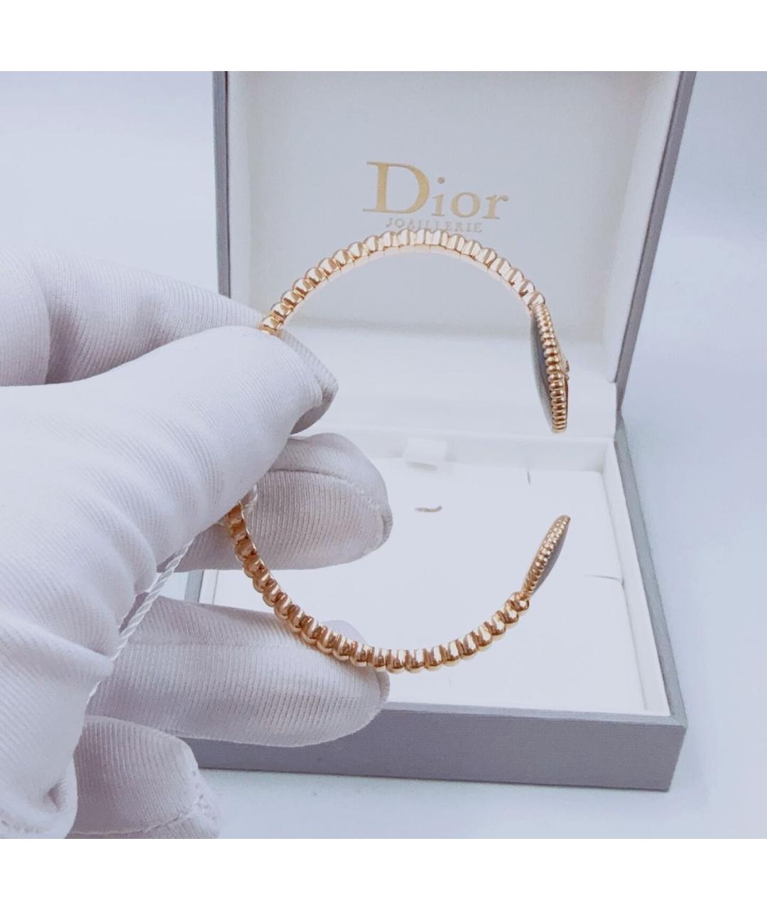 CHRISTIAN DIOR Черный браслет из желтого золота, фото 6