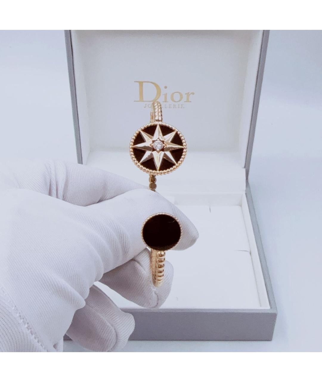 CHRISTIAN DIOR Черный браслет из желтого золота, фото 3