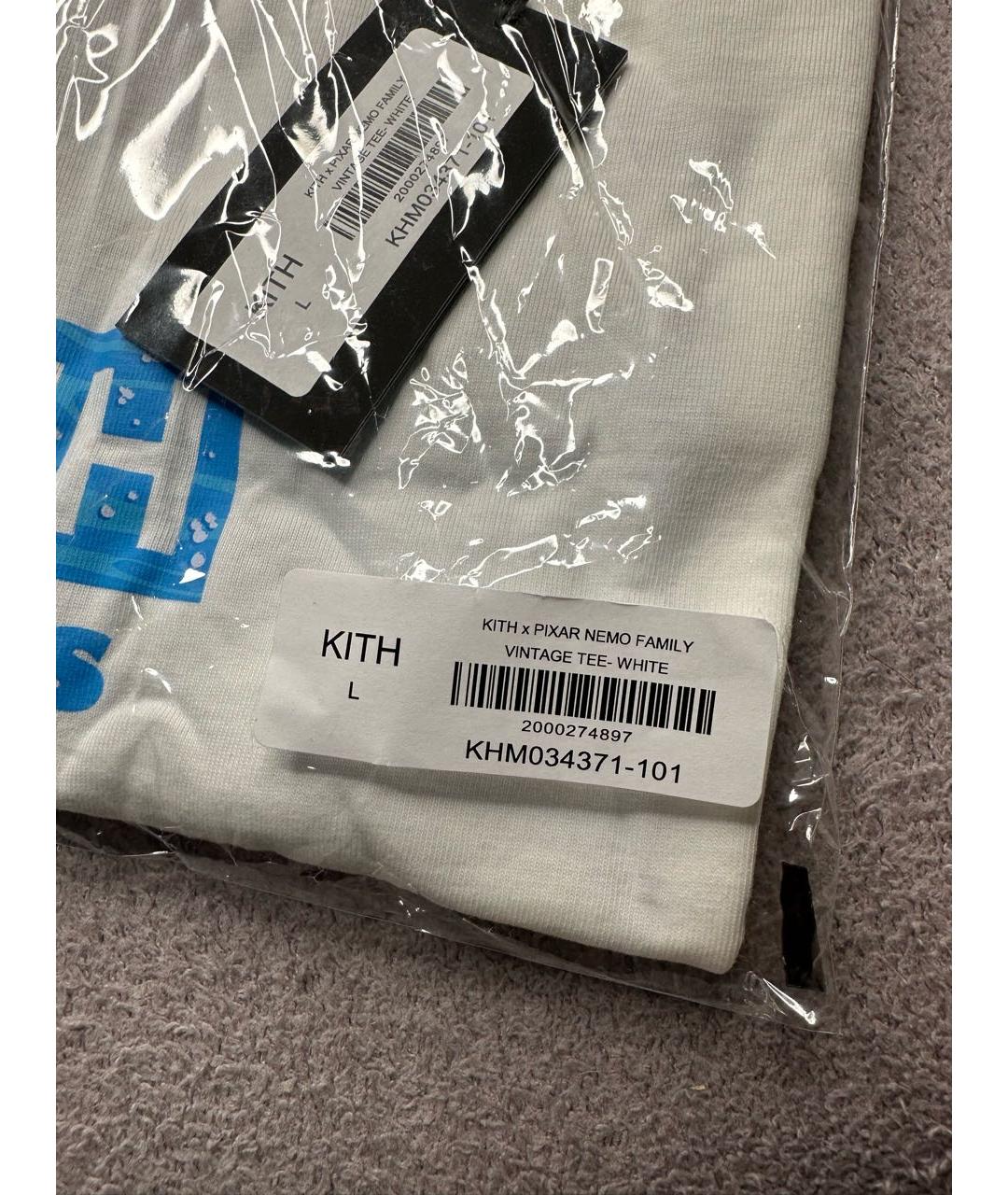 KITH Белая хлопковая футболка, фото 6