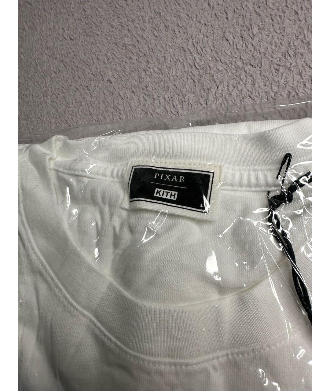 KITH Белая хлопковая футболка, фото 4