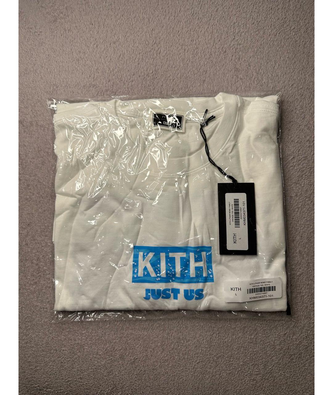 KITH Белая хлопковая футболка, фото 3