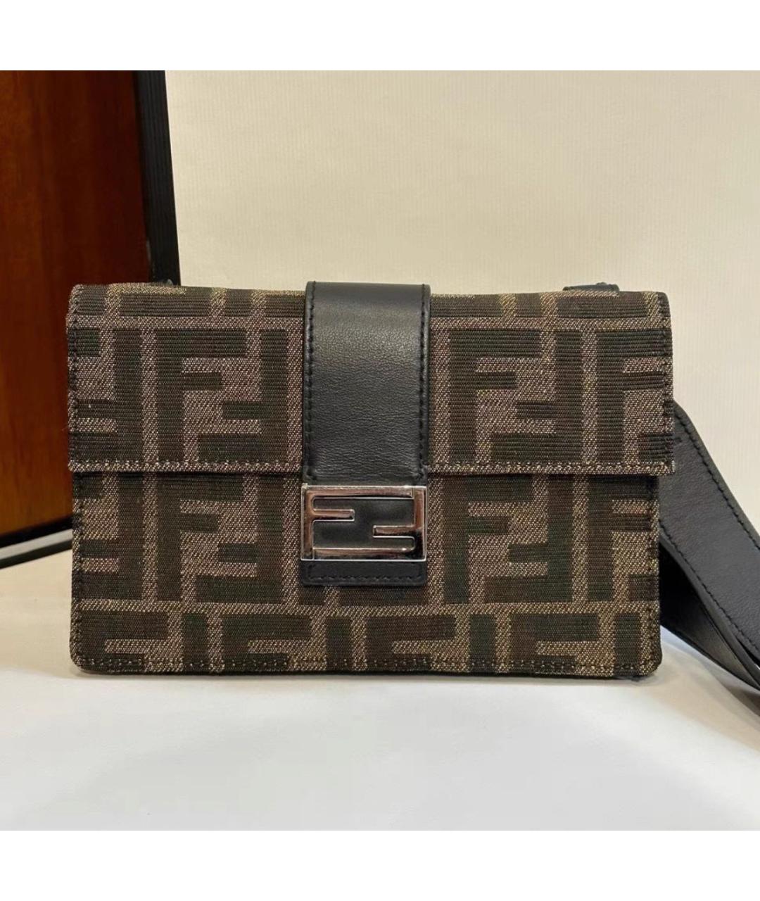 FENDI Коричневая сумка через плечо, фото 6