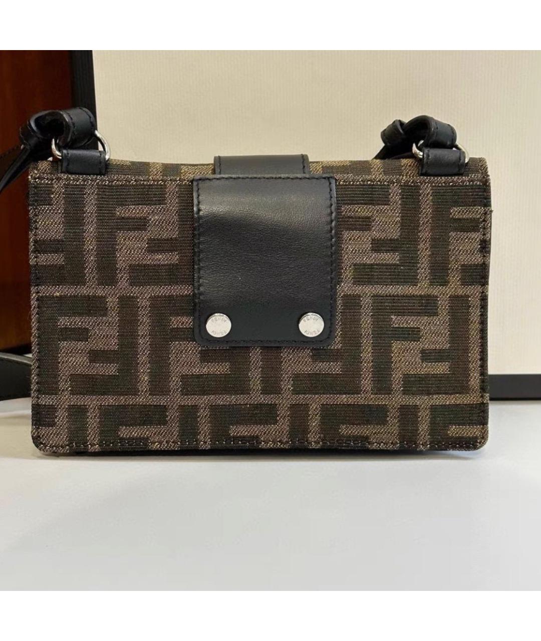 FENDI Коричневая сумка через плечо, фото 2