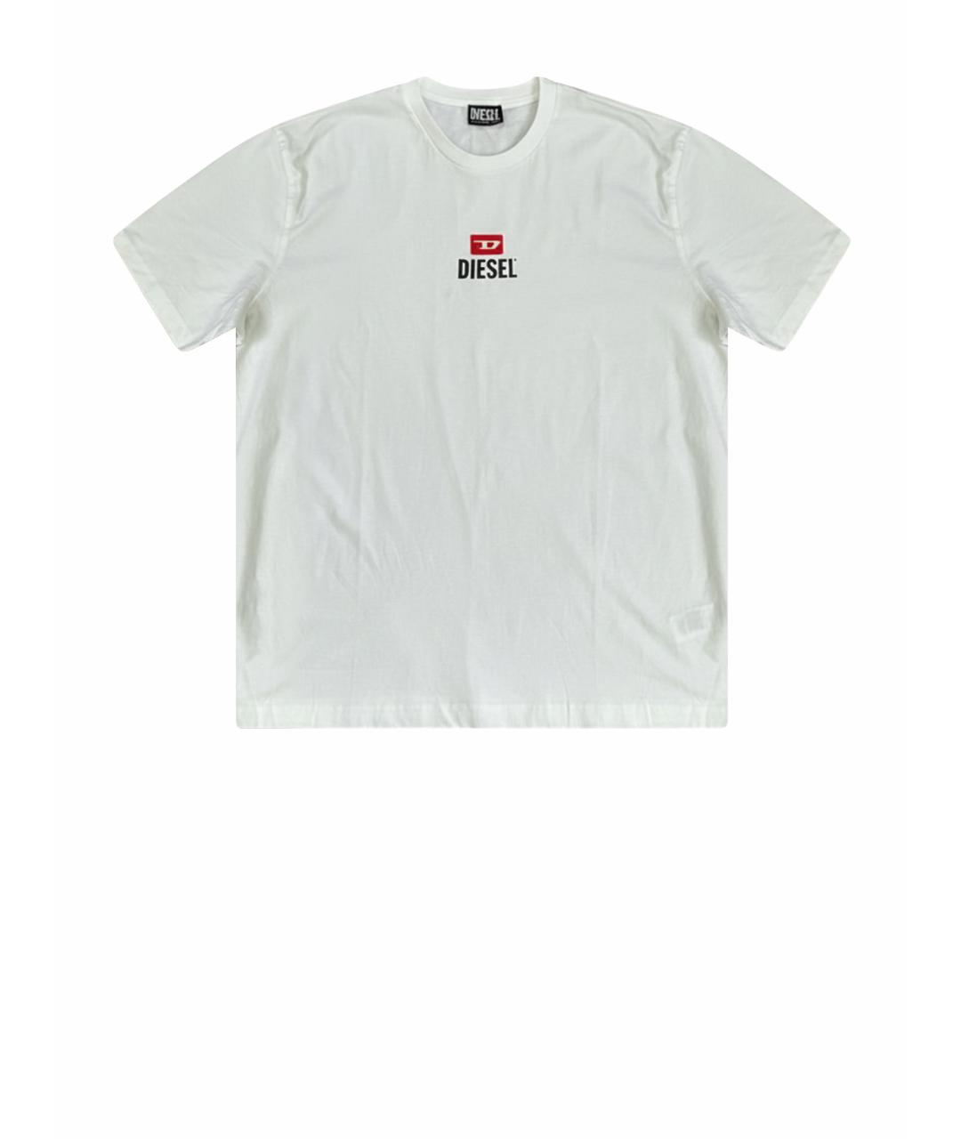 DIESEL Белая хлопковая футболка, фото 1