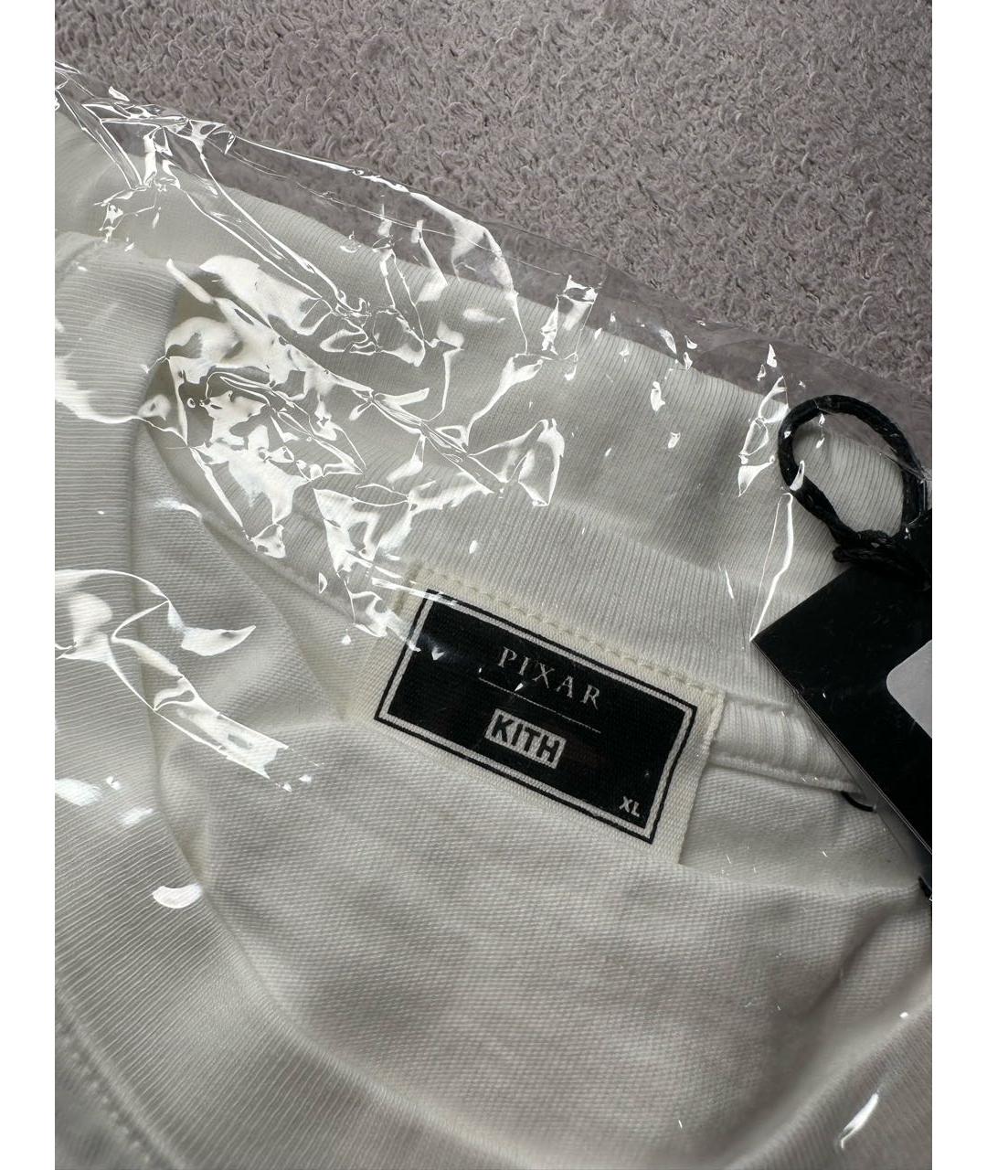 KITH Белая хлопковая футболка, фото 5