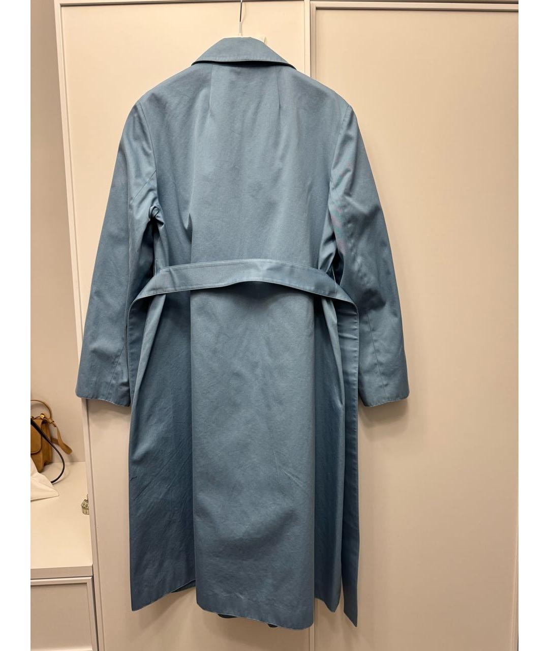 THEORY Голубой хлопковый тренч/плащ, фото 2