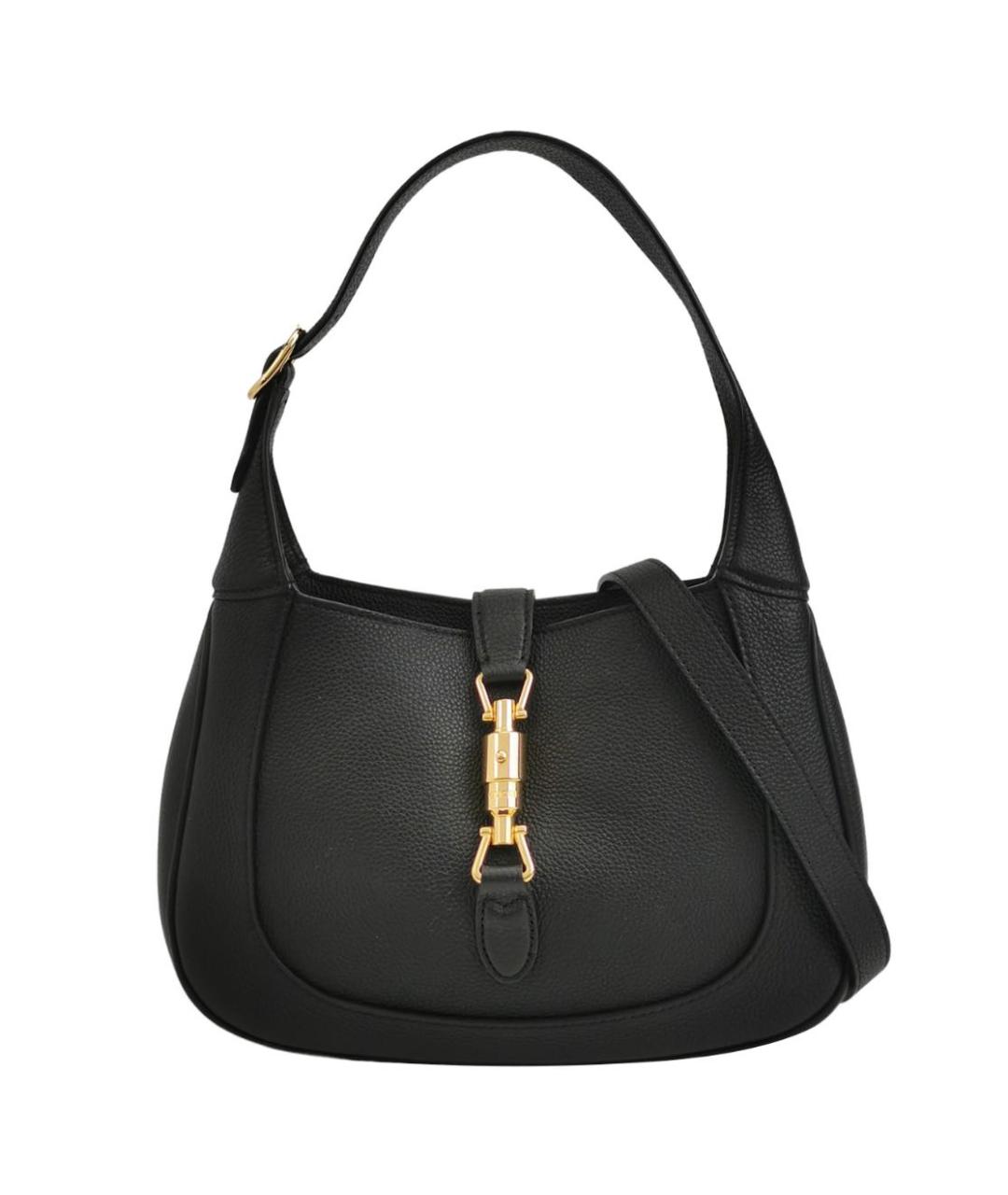 GUCCI Черная кожаная сумка через плечо, фото 1