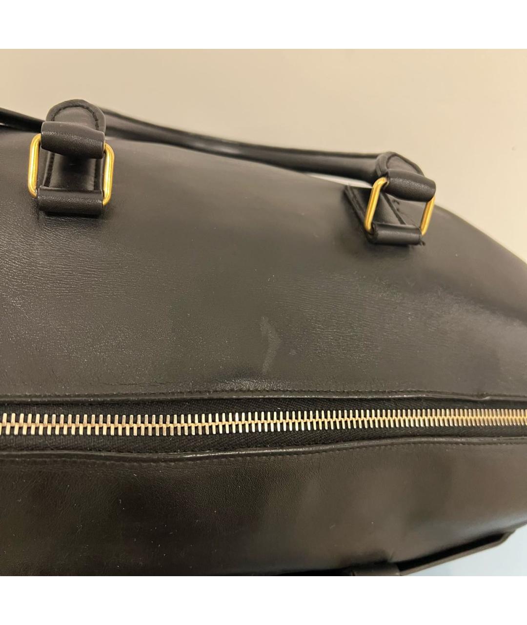 SAINT LAURENT Черная кожаная сумка на плечо, фото 5