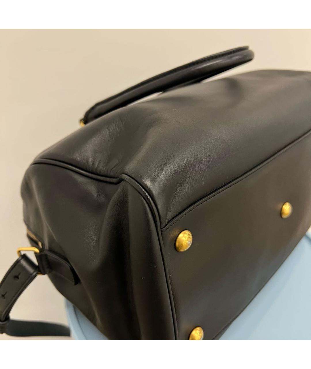 SAINT LAURENT Черная кожаная сумка на плечо, фото 7