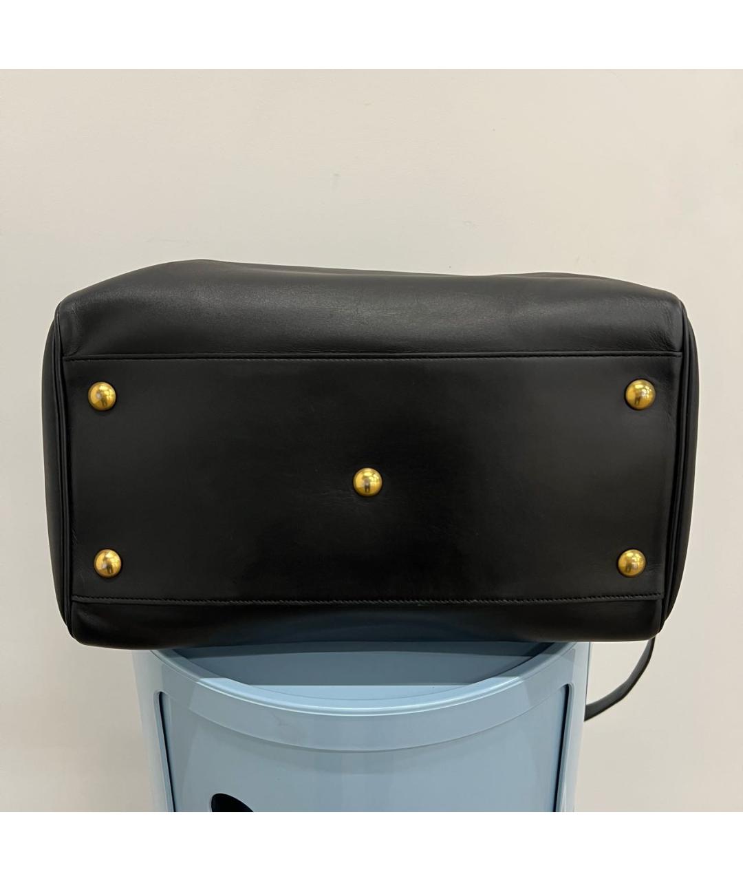 SAINT LAURENT Черная кожаная сумка на плечо, фото 4