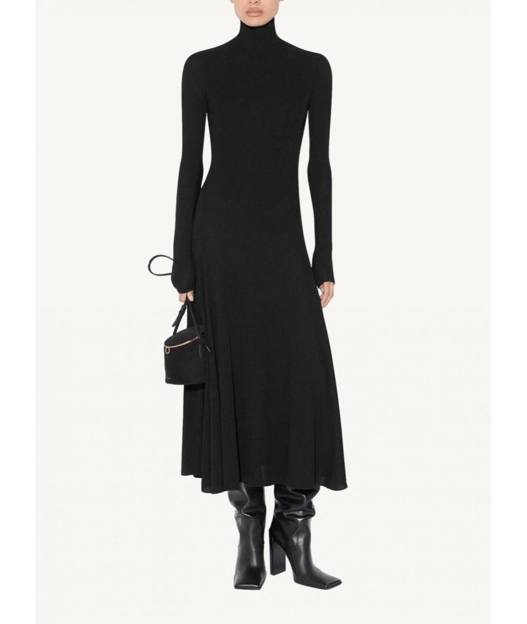 ALAIA Черное вискозное платье, фото 8