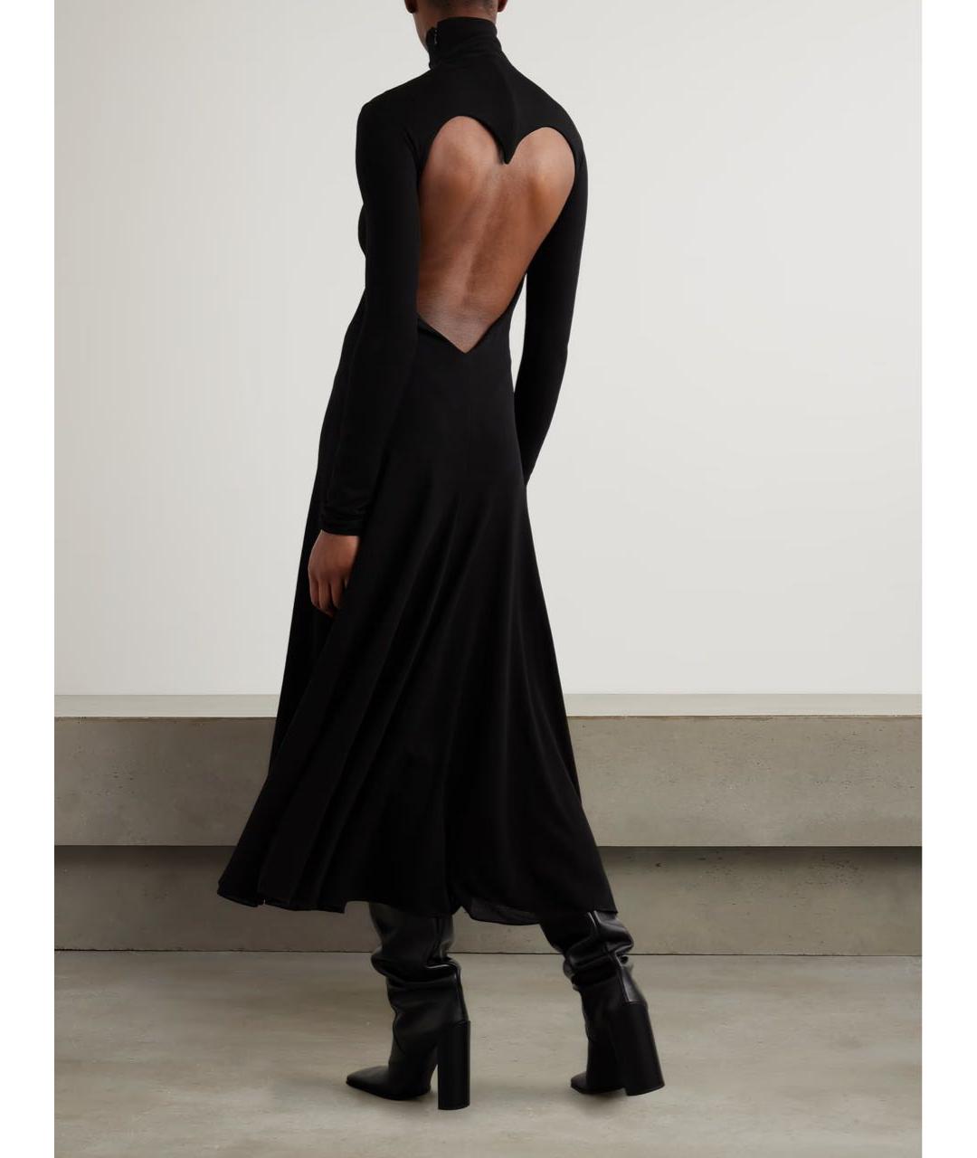 ALAIA Черное вискозное платье, фото 3
