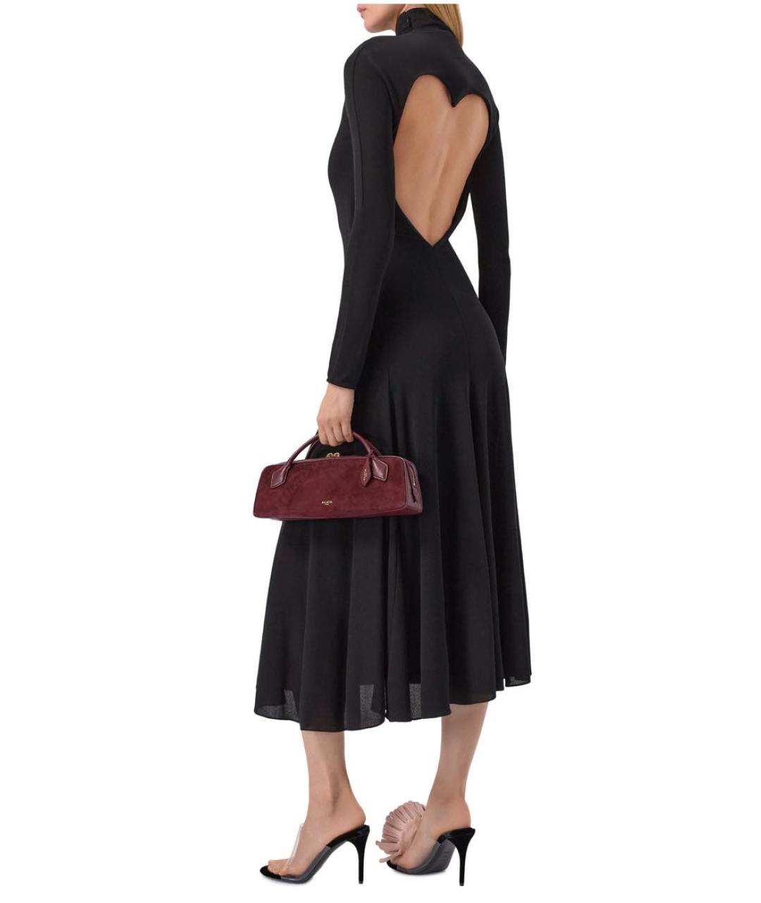 ALAIA Черное вискозное платье, фото 6