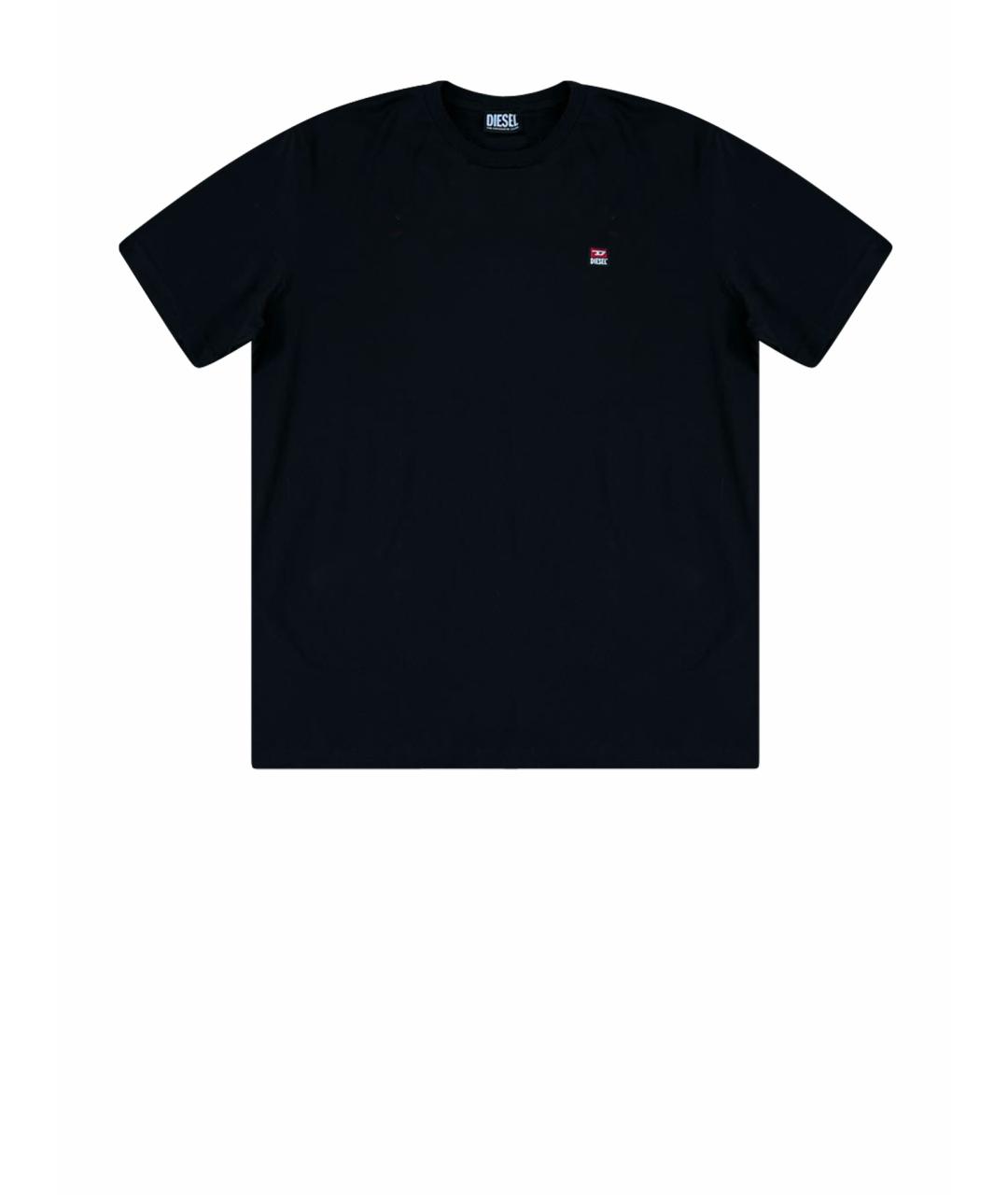 DIESEL Черная хлопковая футболка, фото 1