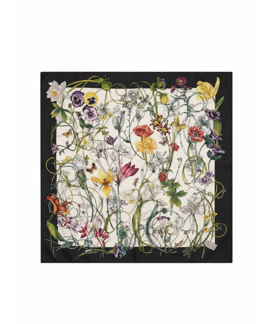 GUCCI Мульти шелковый платок, фото 1