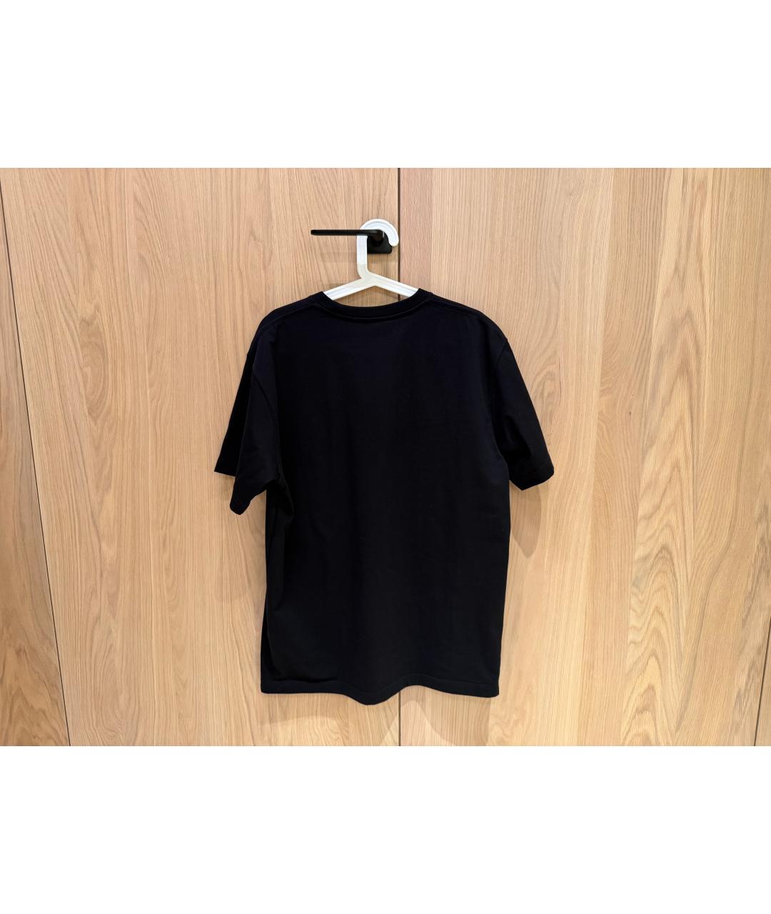 CHRISTIAN DIOR Черная хлопковая футболка, фото 4