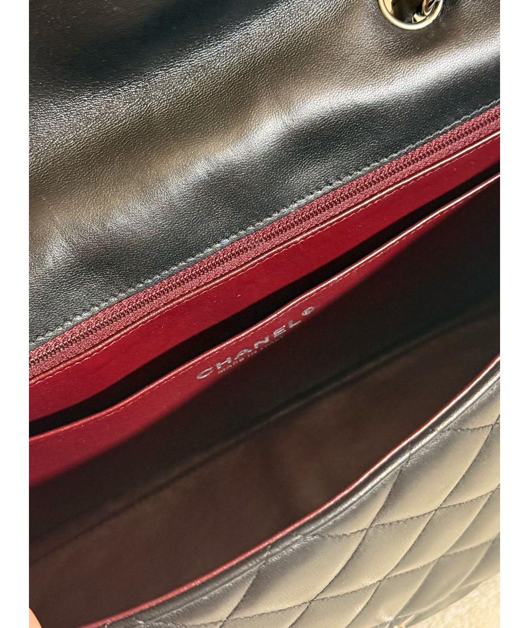 CHANEL Черная кожаная сумка через плечо, фото 4