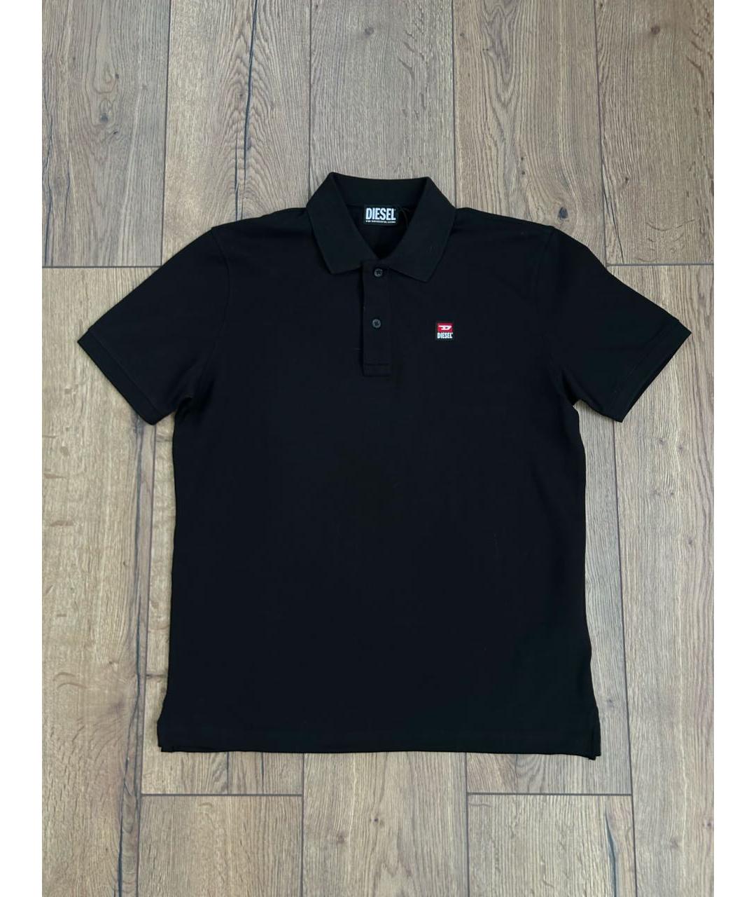 DIESEL Черная хлопковая футболка, фото 6