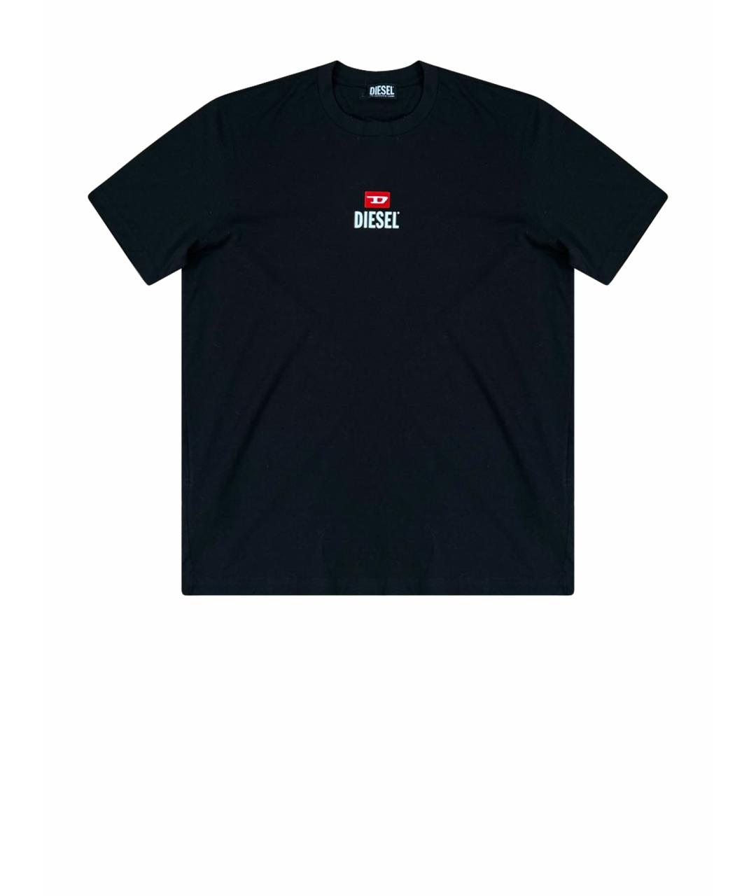 DIESEL Черная хлопковая футболка, фото 7