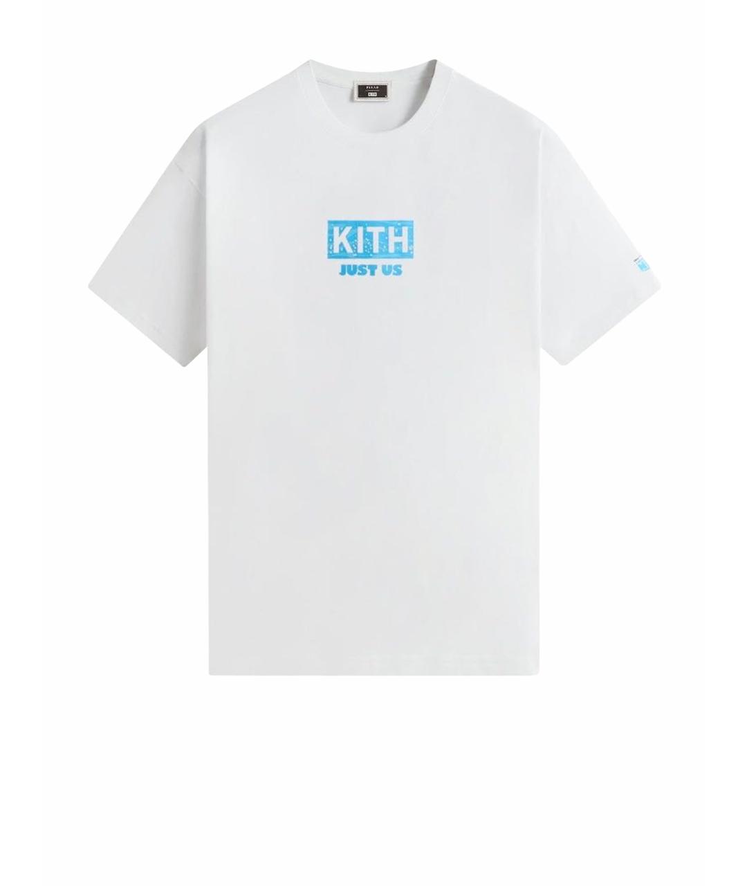KITH Белая хлопковая футболка, фото 1