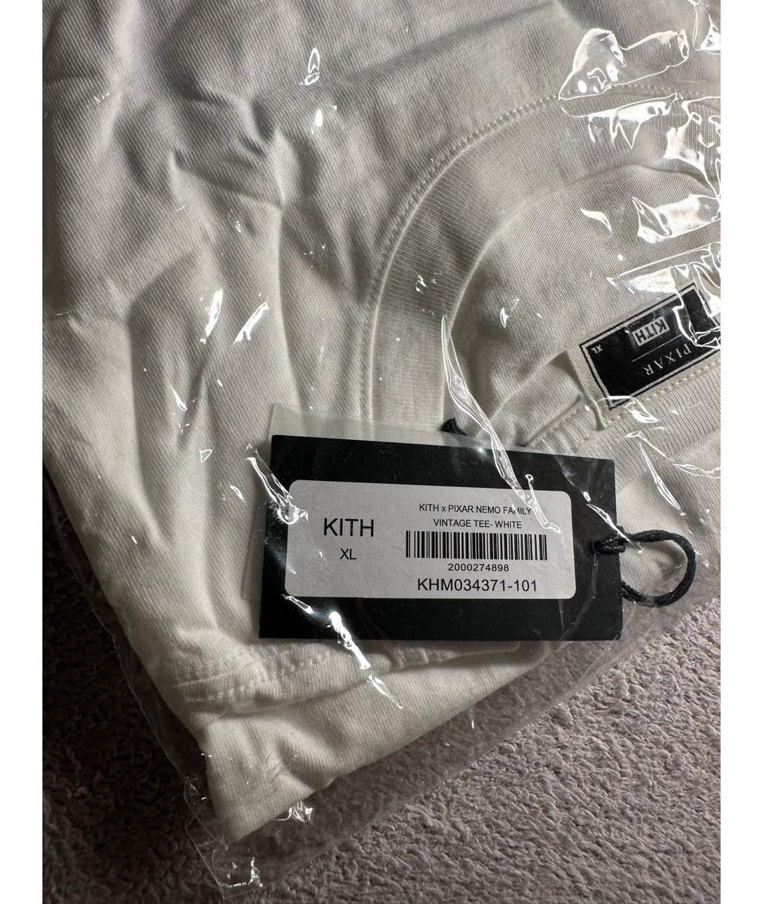 KITH Белая хлопковая футболка, фото 8