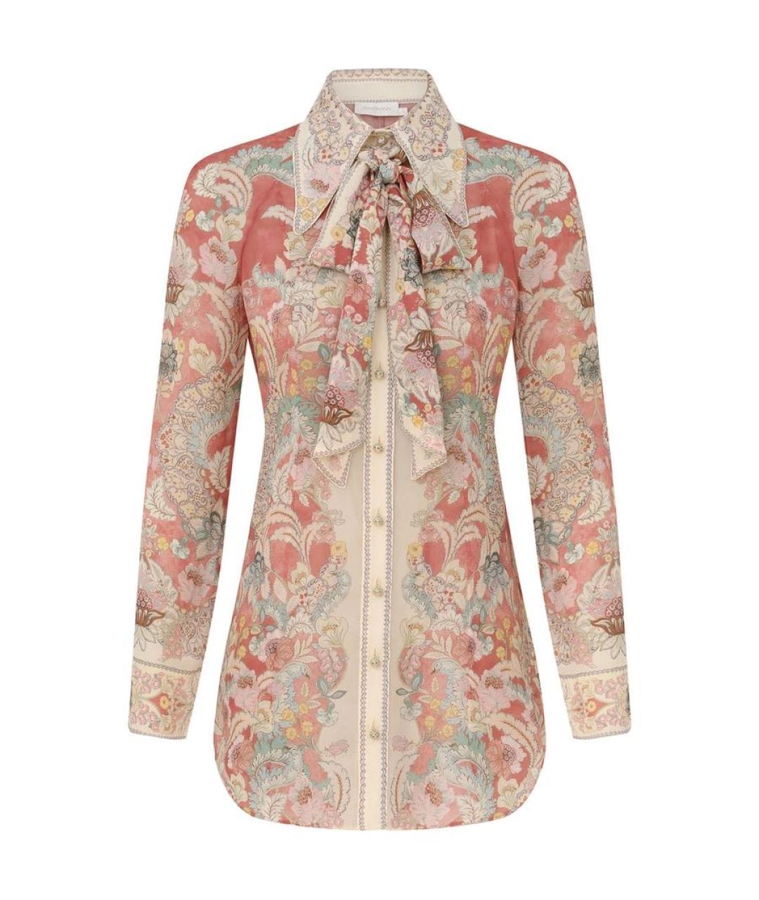 ZIMMERMANN Красная вискозная рубашка, фото 1