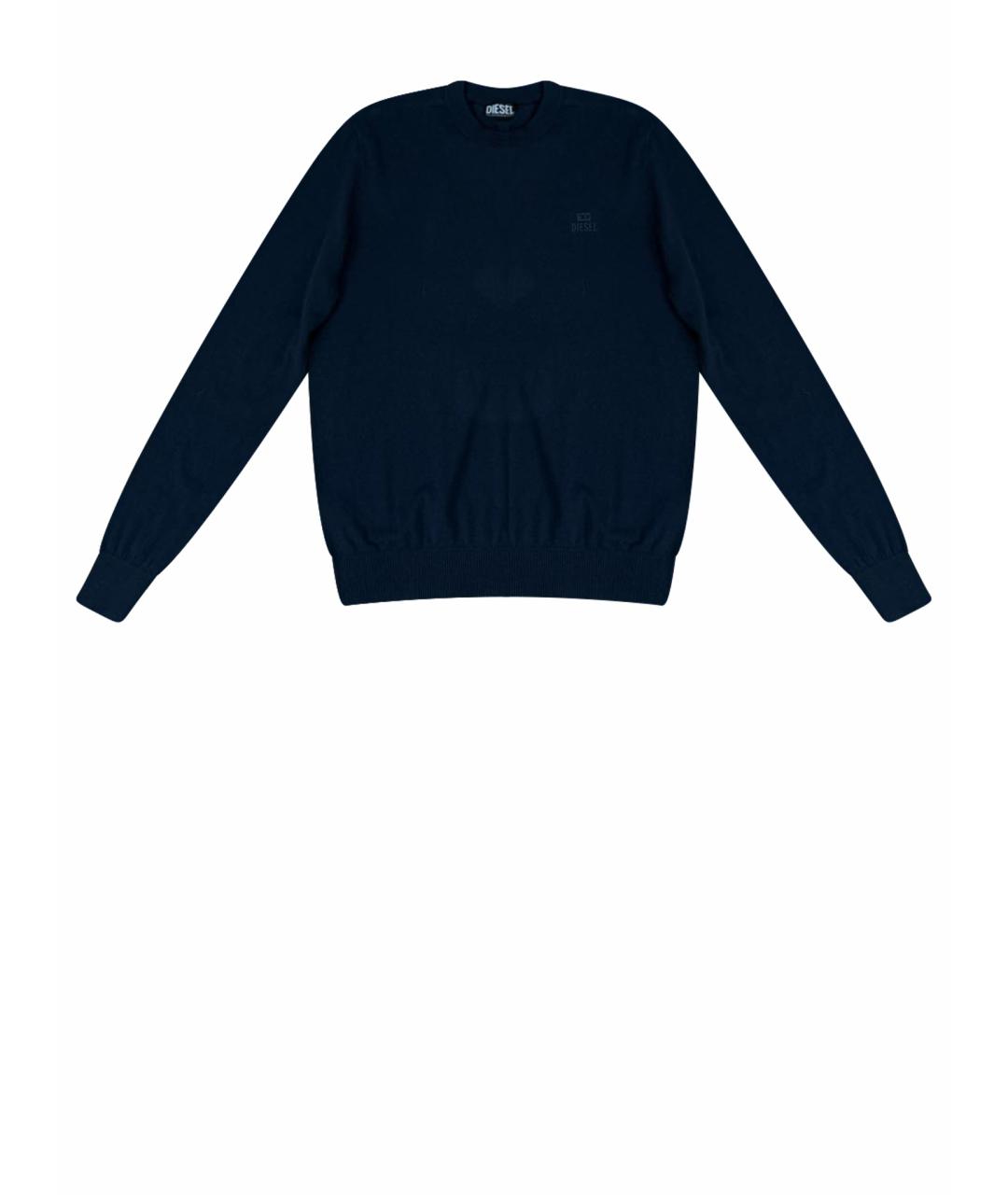 DIESEL Темно-синий шерстяной джемпер / свитер, фото 1