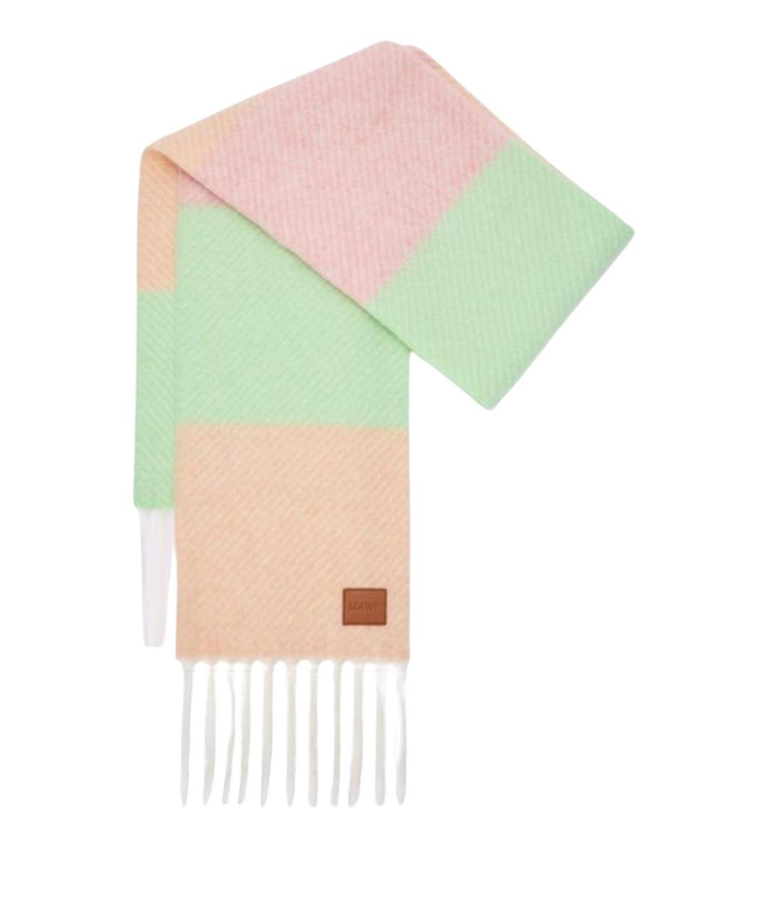 LOEWE Мульти шерстяной шарф, фото 1