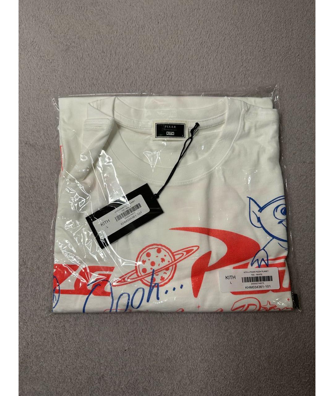 KITH Белая хлопковая футболка, фото 3