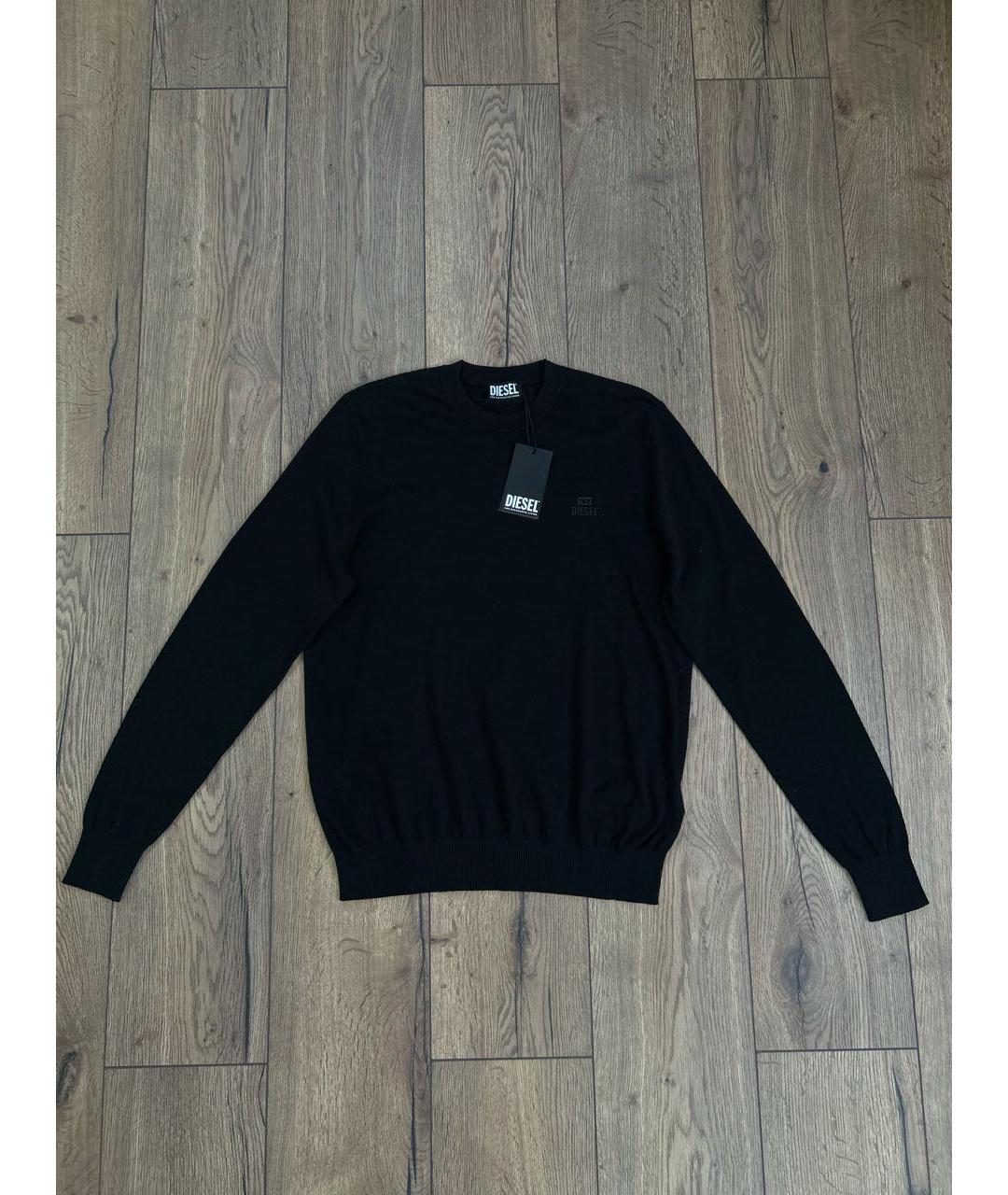 DIESEL Черный шерстяной джемпер / свитер, фото 7