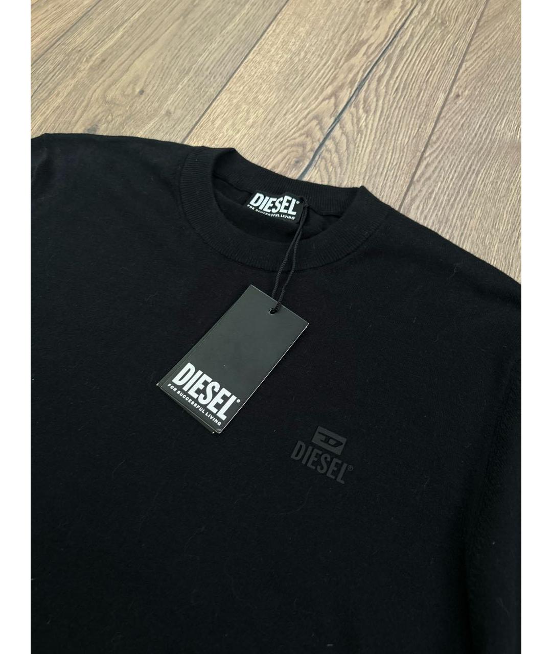DIESEL Черный шерстяной джемпер / свитер, фото 2