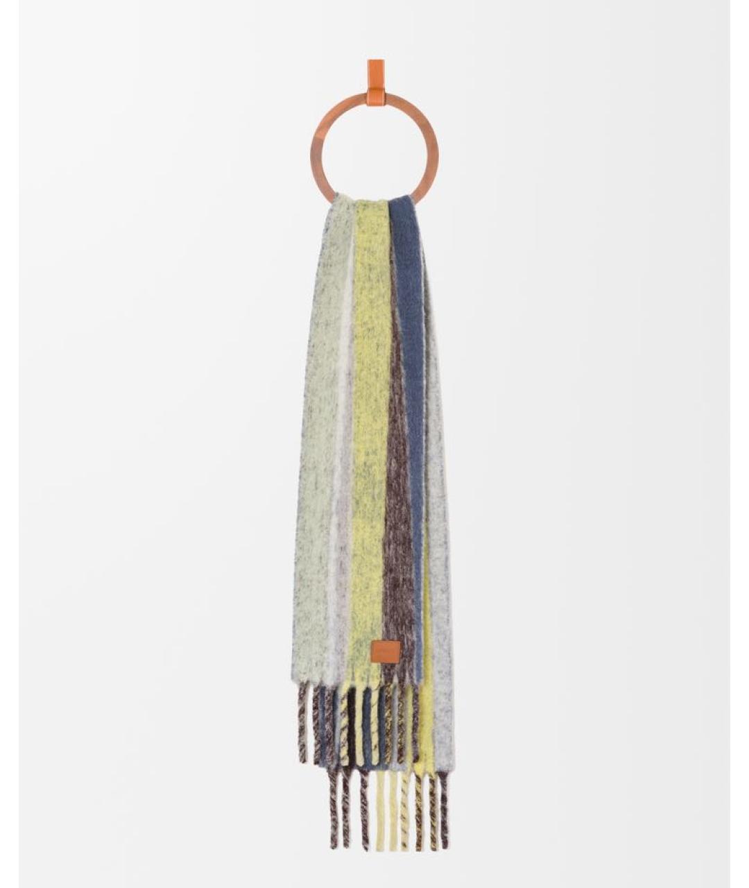 LOEWE Мульти шерстяной шарф, фото 2