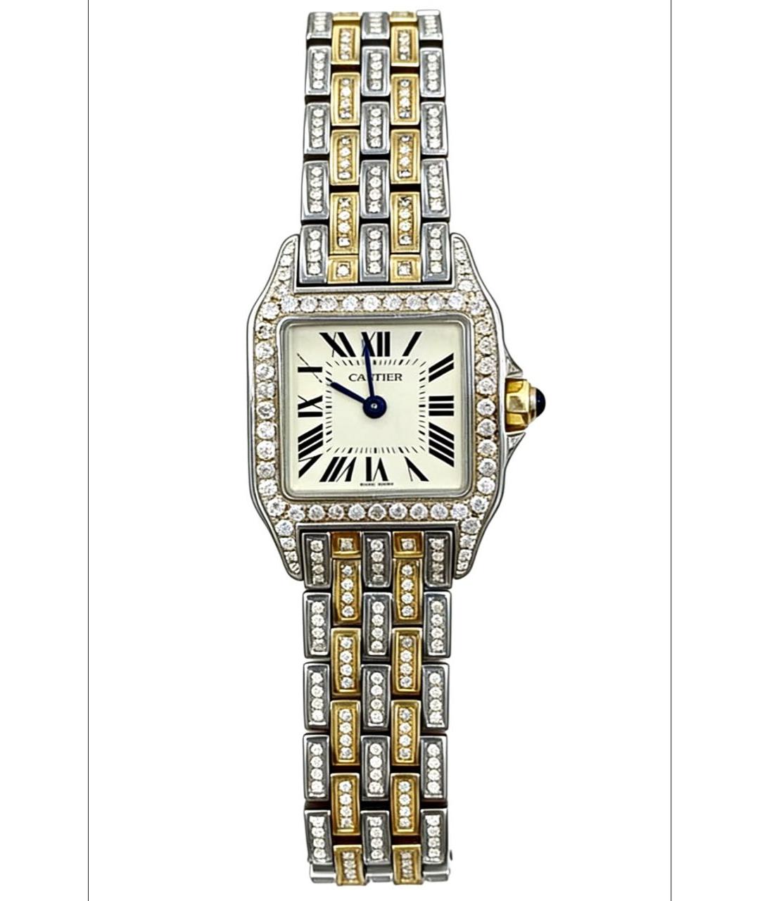 CARTIER Золотые металлические часы, фото 7