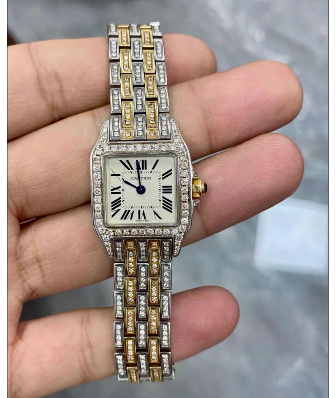 CARTIER Золотые металлические часы, фото 3