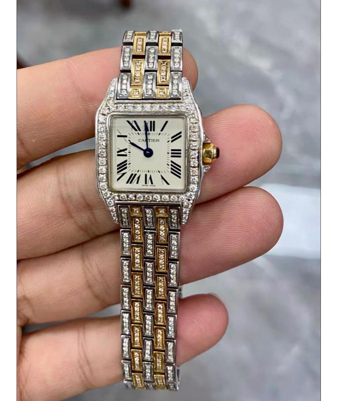 CARTIER Золотые металлические часы, фото 2