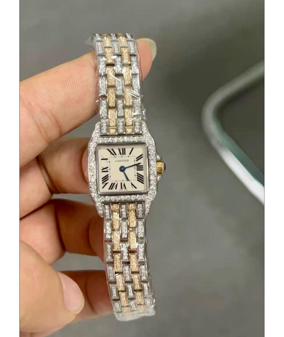 CARTIER Золотые металлические часы, фото 6