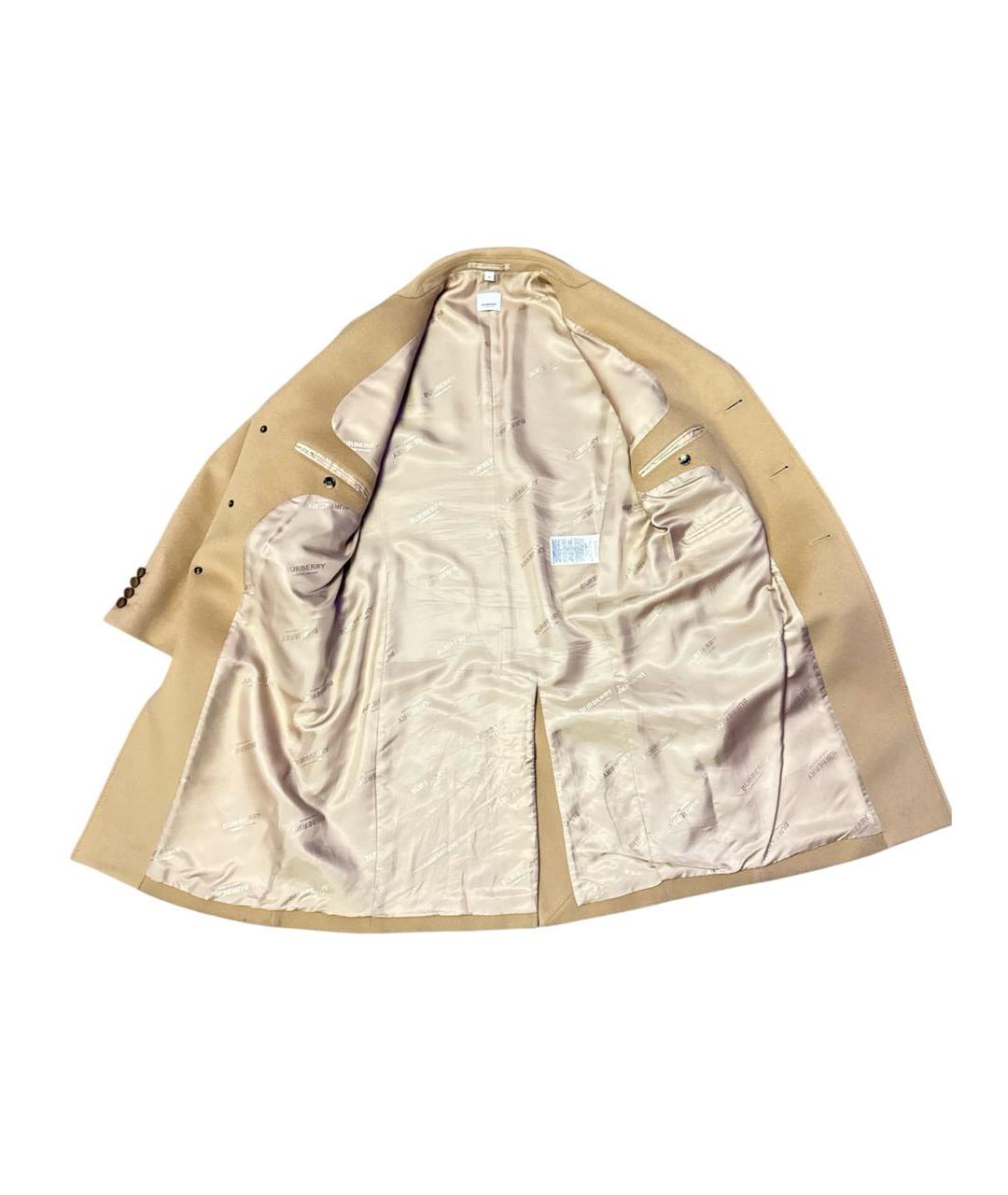 BURBERRY Бежевое кашемировое пальто, фото 5