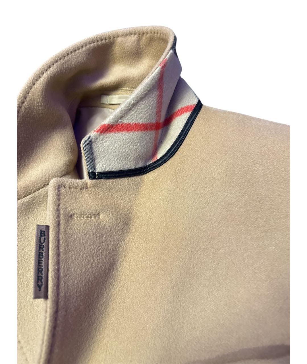 BURBERRY Бежевое кашемировое пальто, фото 4