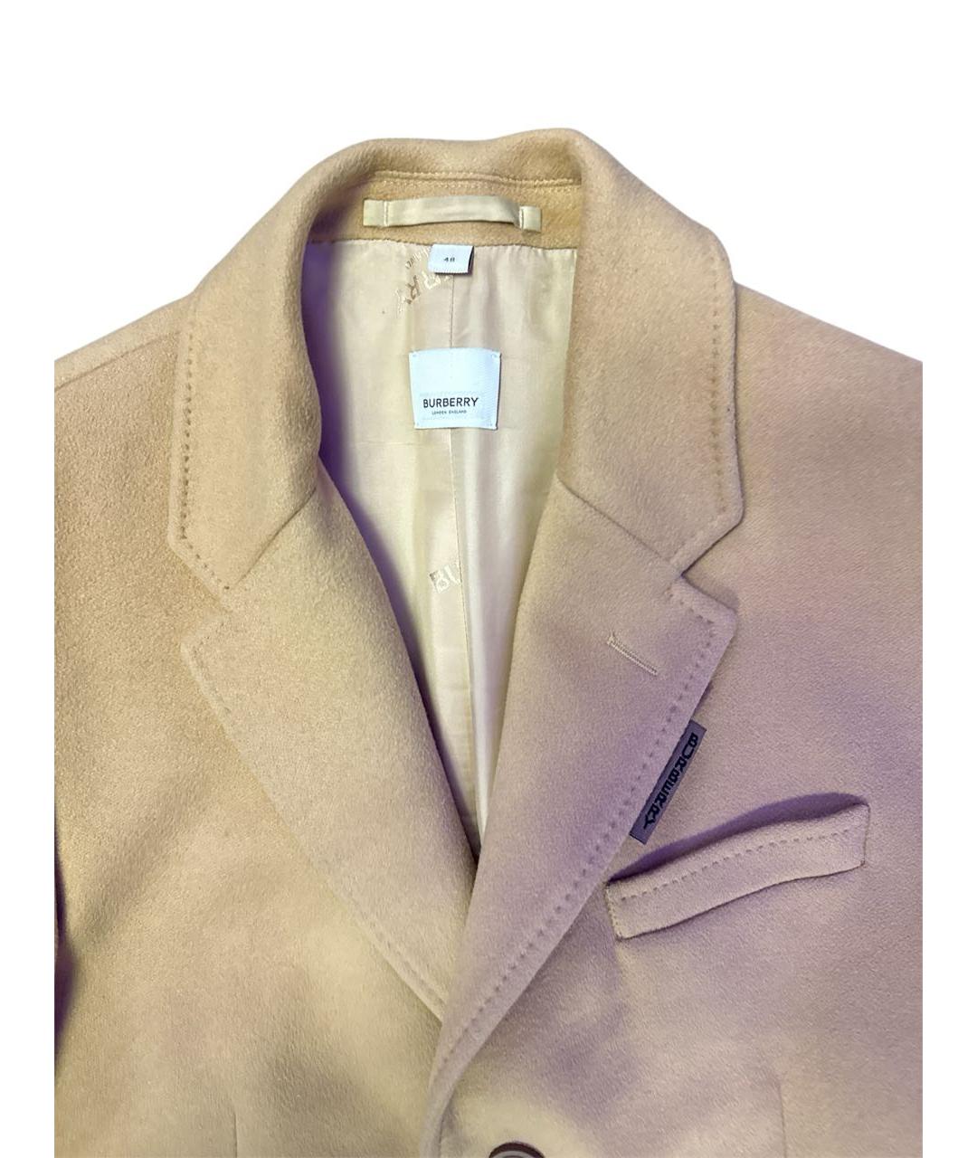 BURBERRY Бежевое кашемировое пальто, фото 3