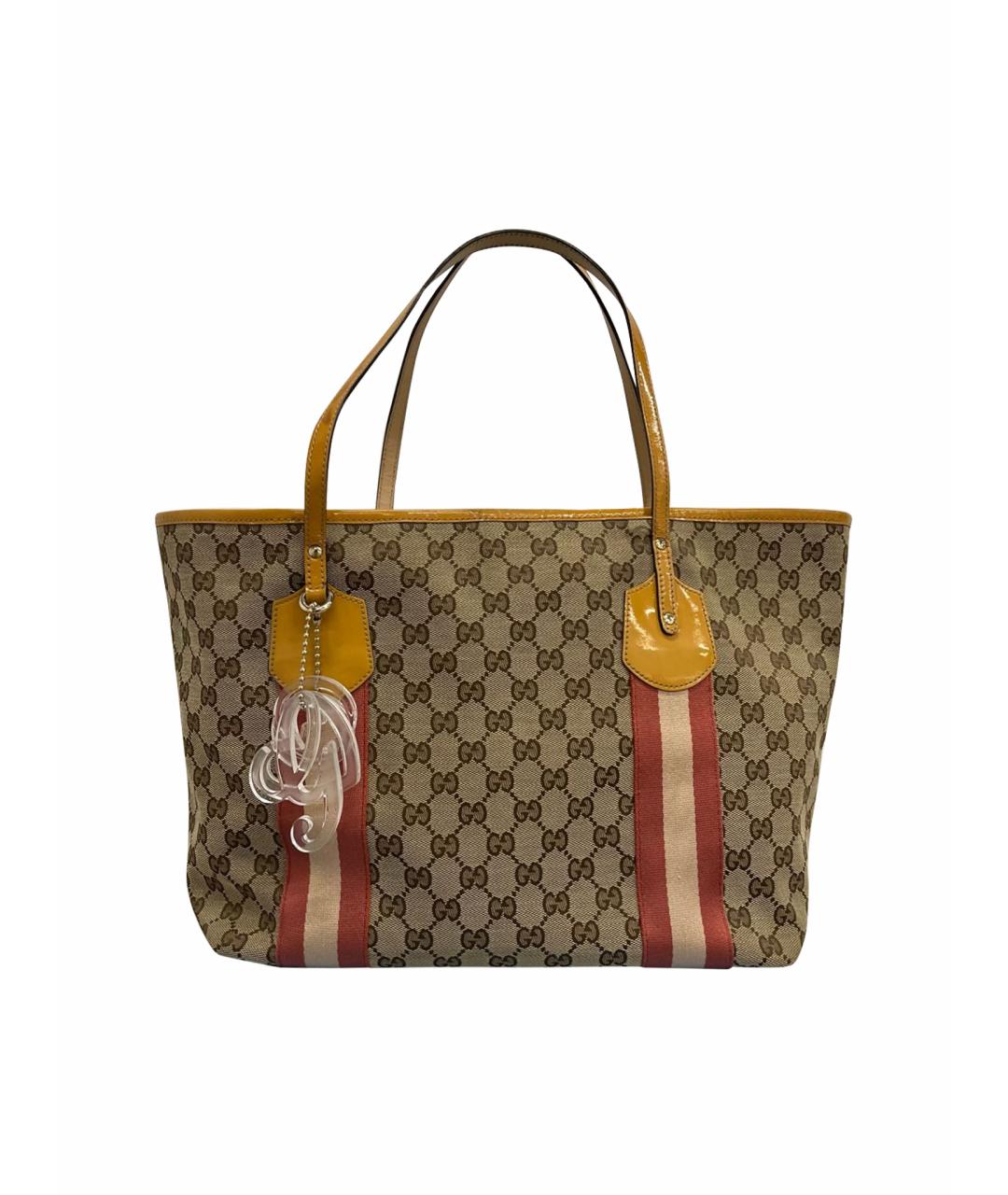 GUCCI Бежевая сумка с короткими ручками, фото 1