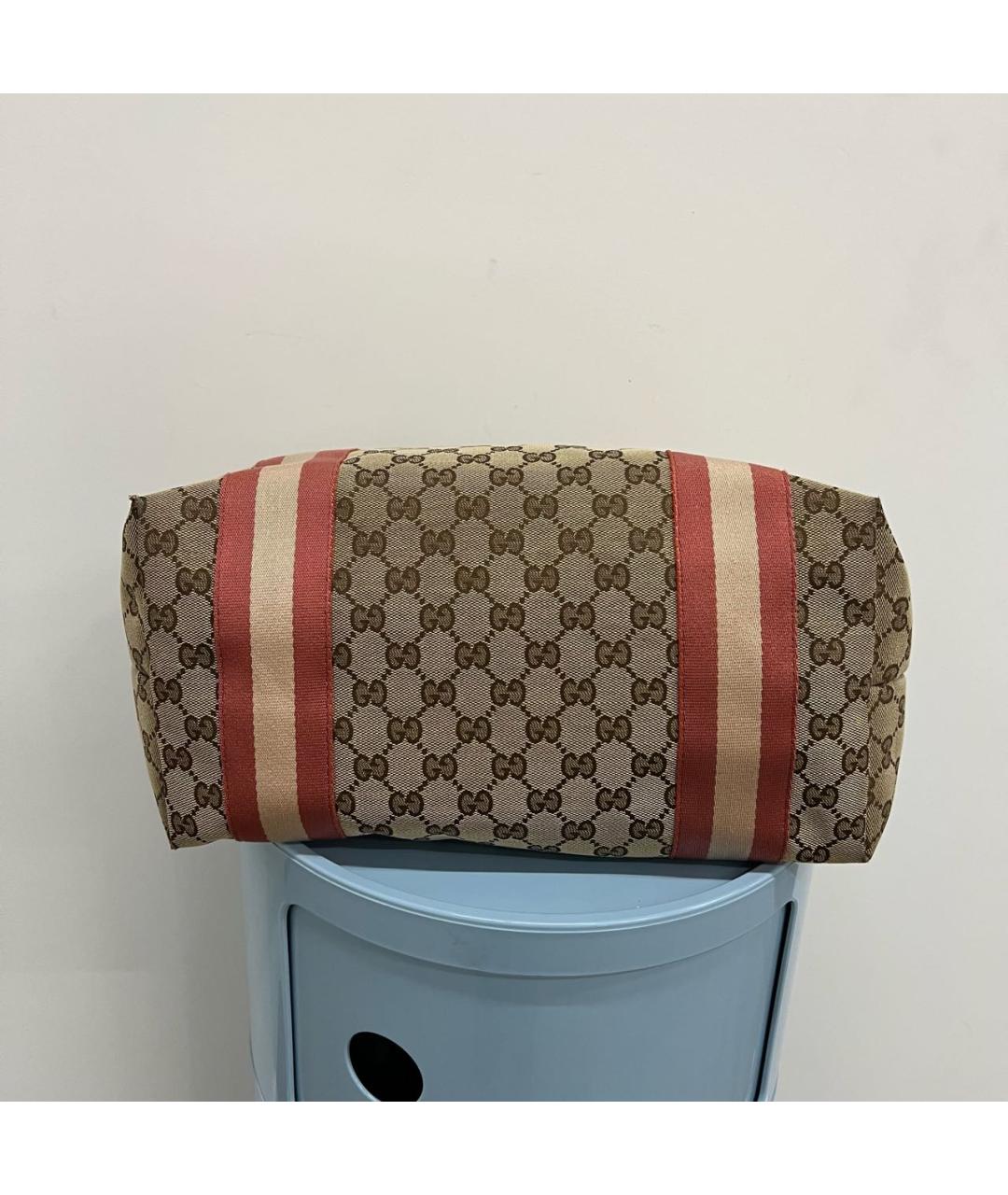 GUCCI Бежевая сумка с короткими ручками, фото 5