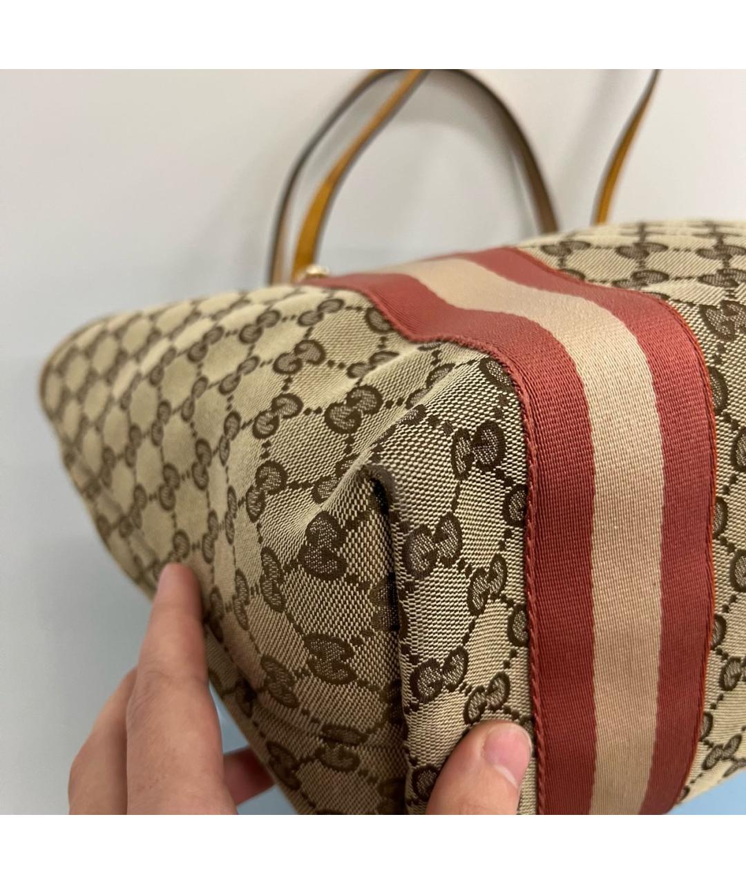 GUCCI Бежевая сумка с короткими ручками, фото 8