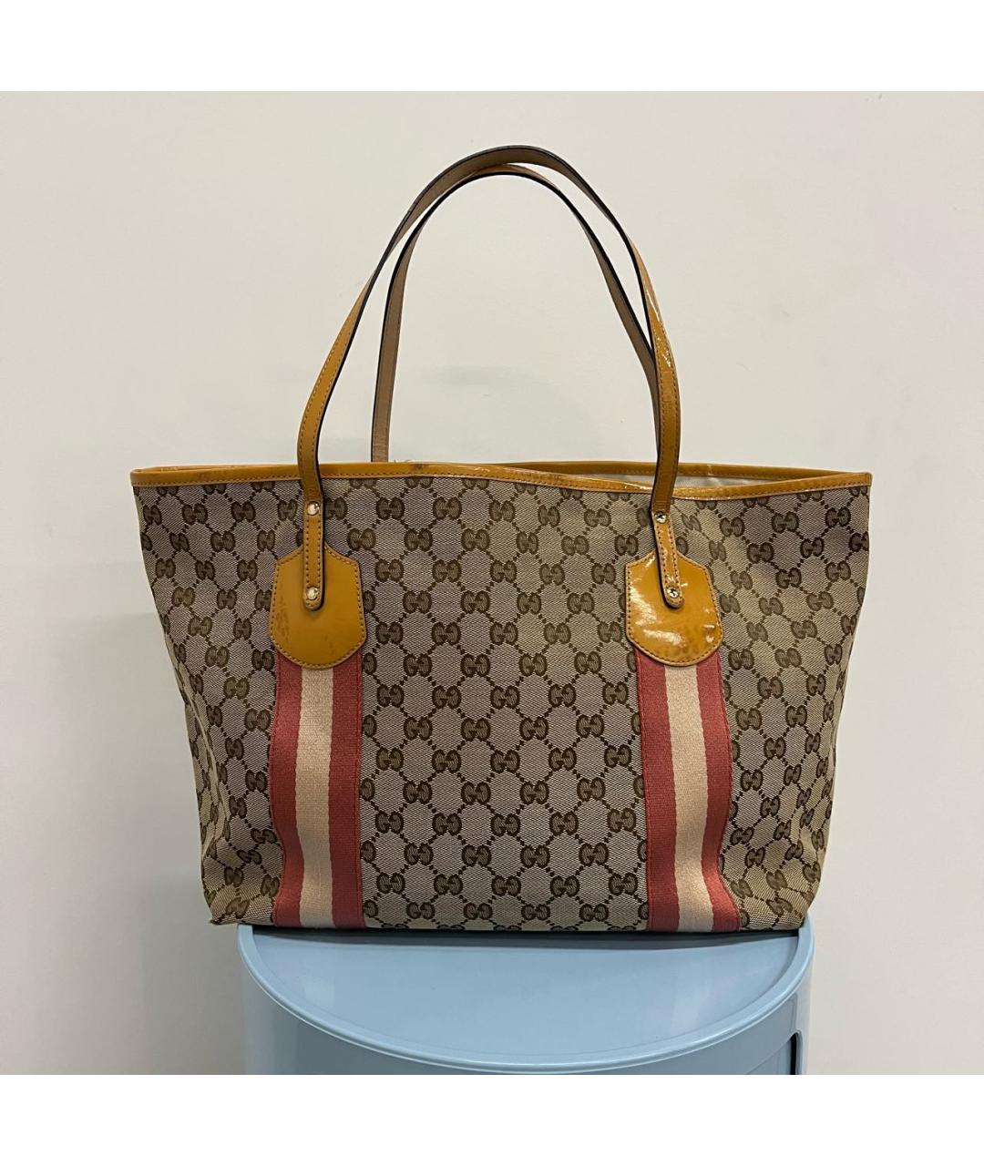 GUCCI Бежевая сумка с короткими ручками, фото 2