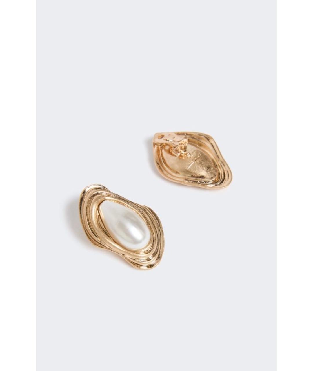 MAX MARA Золотые металлические клипсы, фото 2