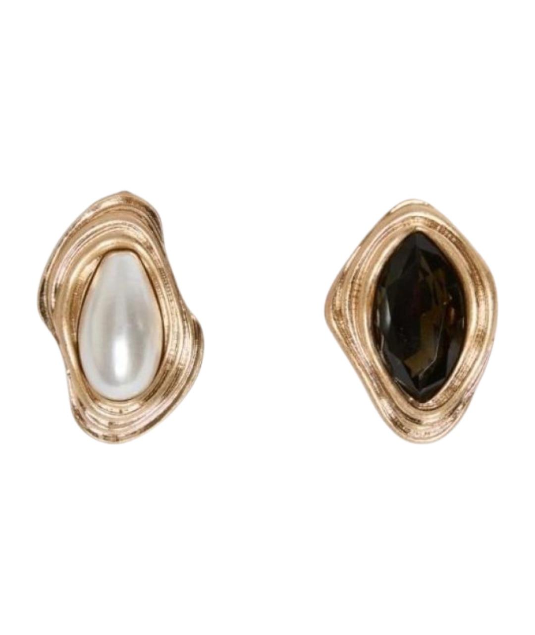 MAX MARA Золотые металлические клипсы, фото 1