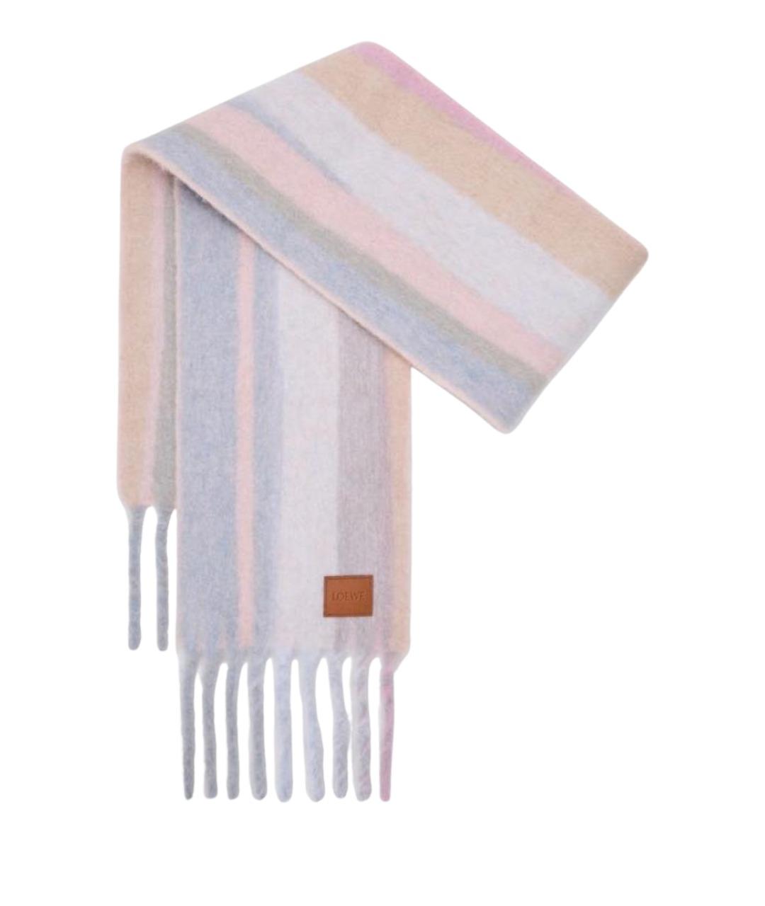 LOEWE Мульти шерстяной шарф, фото 1